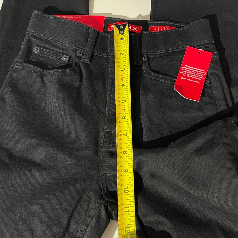 Spanx SPANXsculpt ReDefine Slim Straight Jeans sz 0 NEW! Black Denim - Picture 5 of 10